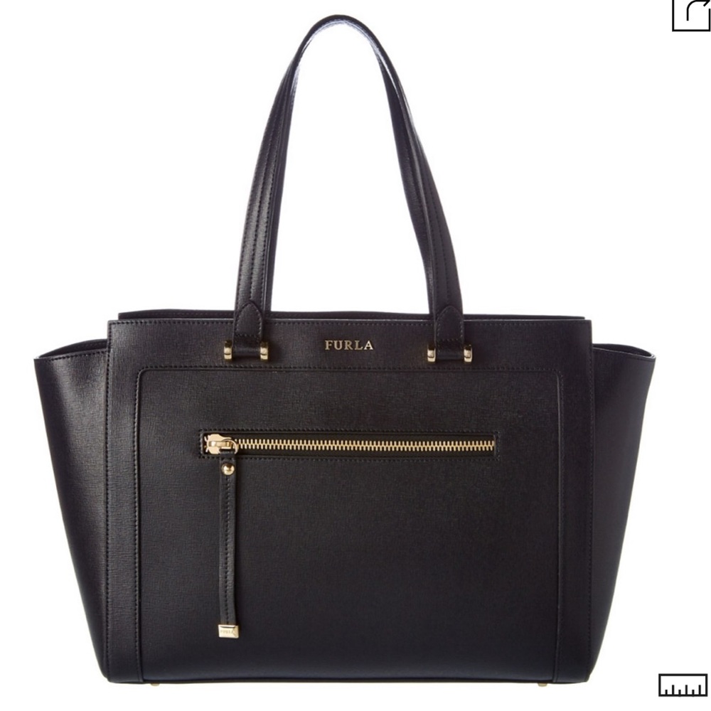 Furla Ginevra Large Leather Satchel handbag